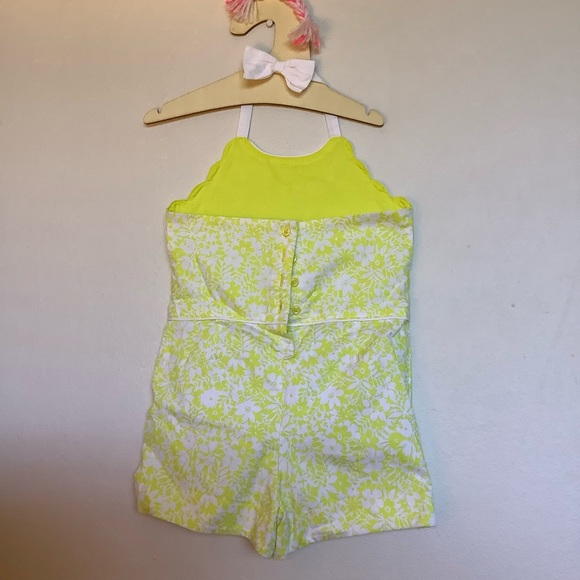 4T Janie And Jack Lemonade Blossom Floral Romper - Picture 5 of 8
